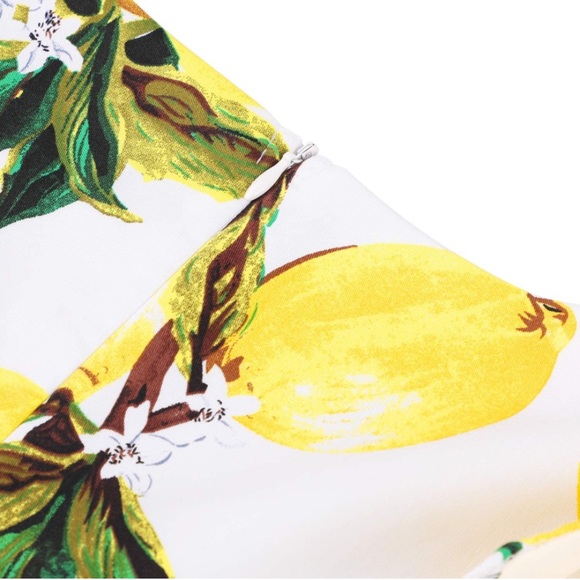 Classic Style Retro Lemon 🍋 Swing Dress - Picture 4 of 6